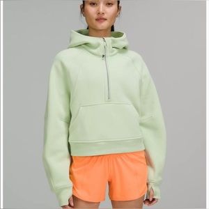 Creamy mint scuba 1/2 zip hoodie size xl/xxl